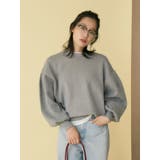 【WEB限定】スリーブタックスウェットライクルーズニット | Ungrid | 詳細画像1 