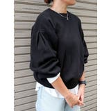 【WEB限定】スリーブタックスウェットライクルーズニット | Ungrid | 詳細画像28 