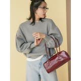 【WEB限定】スリーブタックスウェットライクルーズニット | Ungrid | 詳細画像4 