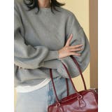 【WEB限定】スリーブタックスウェットライクルーズニット | Ungrid | 詳細画像6 