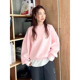 ピンク | 【WEB限定】スリーブタックスウェットライクルーズニット | Ungrid