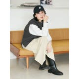 【WEB限定】パッチワークケーブルニットベスト | Ungrid | 詳細画像6 