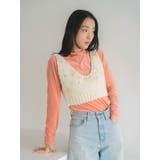 ピンク | シアーベロアハイネックロングスリーブTee | Ungrid