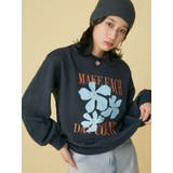 【WEB限定】フラワープリントスウェット | Ungrid | 詳細画像2