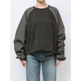 スリーブギャザードッキングスウェット | Ungrid | 詳細画像15 