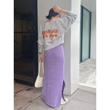 サイドスリットリブニットスカート | Ungrid | 詳細画像37