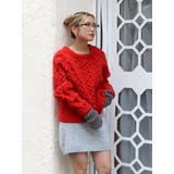 パッチワークケーブルルーズニット | Ungrid | 詳細画像10 