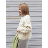 パッチワークケーブルルーズニット | Ungrid | 詳細画像16 