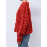 パッチワークケーブルルーズニット | Ungrid | 詳細画像25 