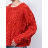 パッチワークケーブルルーズニット | Ungrid | 詳細画像28 