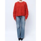 パッチワークケーブルルーズニット | Ungrid | 詳細画像31 