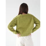 パッチワークケーブルルーズニット | Ungrid | 詳細画像4 