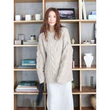 ビッグシルエットルーズケーブルニット | Ungrid | 詳細画像17