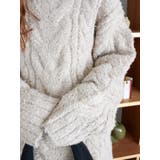 ビッグシルエットルーズケーブルニット | Ungrid | 詳細画像19