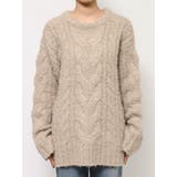 ビッグシルエットルーズケーブルニット | Ungrid | 詳細画像23