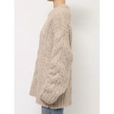 ビッグシルエットルーズケーブルニット | Ungrid | 詳細画像24