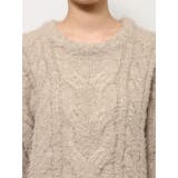 ビッグシルエットルーズケーブルニット | Ungrid | 詳細画像26