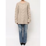 ビッグシルエットルーズケーブルニット | Ungrid | 詳細画像30