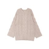 ビッグシルエットルーズケーブルニット | Ungrid | 詳細画像34