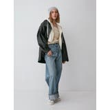 スリーブデザインフェイクレザーシャツ | Ungrid | 詳細画像18 