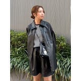 スリーブデザインフェイクレザーシャツ | Ungrid | 詳細画像32 