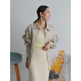 スリーブデザインフェイクレザーシャツ | Ungrid | 詳細画像35 