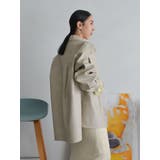 スリーブデザインフェイクレザーシャツ | Ungrid | 詳細画像36 