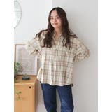 アイボリー | チェックルーズシャツ | Ungrid