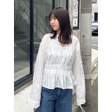 カットワークレースコンビブラウス | Ungrid | 詳細画像1 