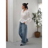 カットワークレースコンビブラウス | Ungrid | 詳細画像16 