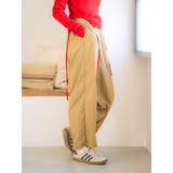 ベージュ | ナイロン混ボリュームラフパンツ | Ungrid