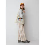 リネン混チェック柄パンツ | Ungrid | 詳細画像16 