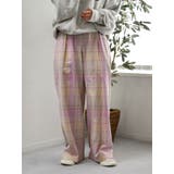 リネン混チェック柄パンツ | Ungrid | 詳細画像23 