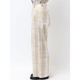 リネン混チェック柄パンツ | Ungrid | 詳細画像29 