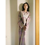 リネン混チェック柄パンツ | Ungrid | 詳細画像3 