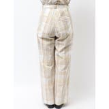 リネン混チェック柄パンツ | Ungrid | 詳細画像30 