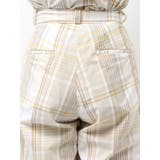 リネン混チェック柄パンツ | Ungrid | 詳細画像31 