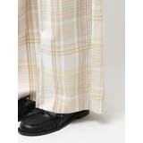 リネン混チェック柄パンツ | Ungrid | 詳細画像34 