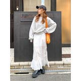 カットワークレースコンビスカート | Ungrid | 詳細画像5 