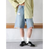 クラッシュデザインデニムハーフパンツ | Ungrid | 詳細画像12 