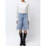 クラッシュデザインデニムハーフパンツ | Ungrid | 詳細画像41 