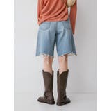 クラッシュデザインデニムハーフパンツ | Ungrid | 詳細画像9 