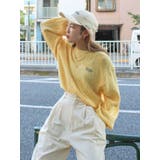 【WEB限定】エンブロイダリーコットン混スラブニット | Ungrid | 詳細画像15 