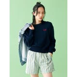 【WEB限定】エンブロイダリーコットン混スラブニット | Ungrid | 詳細画像2 