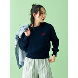 【WEB限定】エンブロイダリーコットン混スラブニット | Ungrid | 詳細画像3 