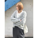 Vネック起毛ルーズニット | Ungrid | 詳細画像16 