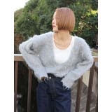 Vネック起毛ルーズニット | Ungrid | 詳細画像21 