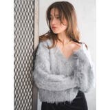 Vネック起毛ルーズニット | Ungrid | 詳細画像3 