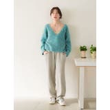 Vネック起毛ルーズニット | Ungrid | 詳細画像34 