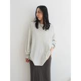 アイボリー | 【WEB限定】スリーブボリュームワッフルロングスリーブTee | Ungrid